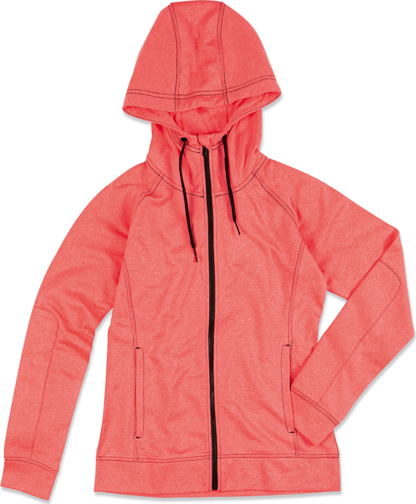 Ladies Hooded Jacket coral for embroidery Stedman Jackets